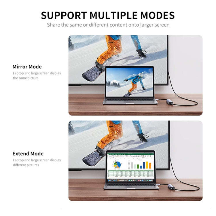 ENKAY Hat-Prince 6 in 1 Type-C Hub 4K HDMI Docking Station Adapter USB-C PD Quick Charge SD/TF Ca...