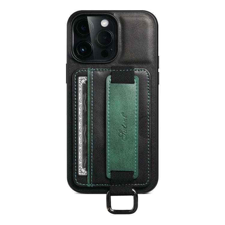Suteni H13 Card Wallet Wrist Strap Holder PU Phone Case, For iPhone 11 Pro, For iPhone 11, For iP...