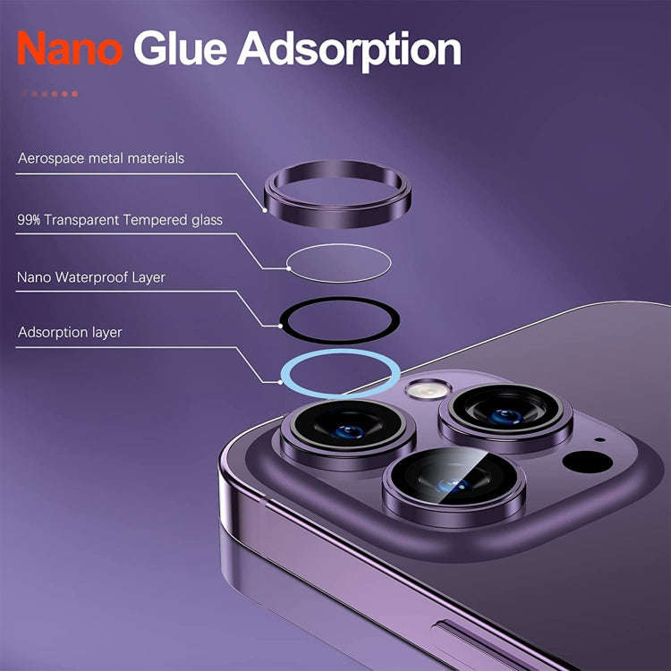 For iPhone 14 Pro / 14 Pro Max ENKAY AR Anti-reflection Camera Lens Glass Full Film, For iPhone 1...