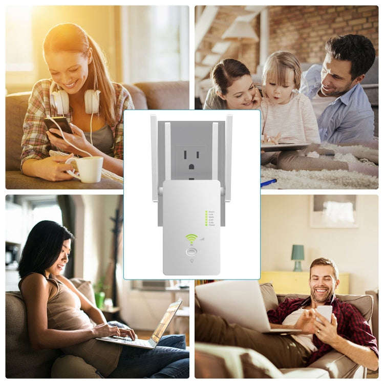 U6 5Ghz Wireless WiFi Repeater 1200Mbps Router Wifi Booster 2.4G Long Range Extender, US Plug, EU...