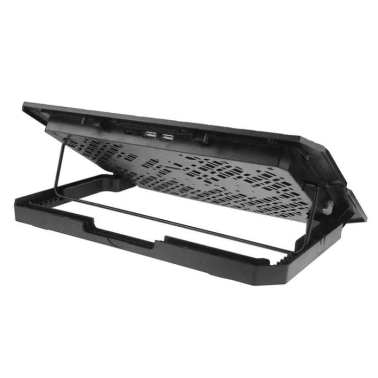 X5 Game Work Mute 5-Fan 7-Gear Adjustable Height Laptop Cooling Stand, X5