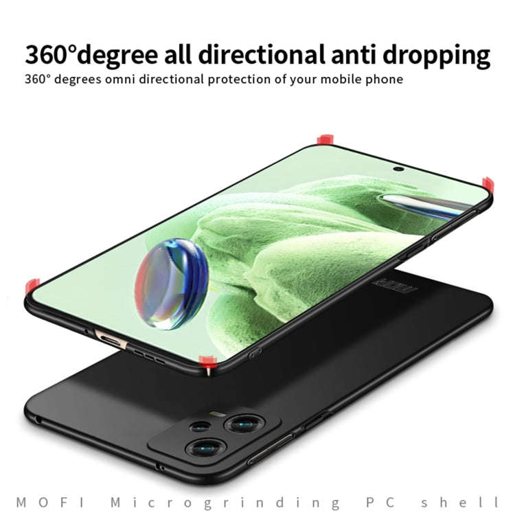 MOFI Micro-Frosted PC Ultra-thin Hard Phone Case, For Xiaomi Redmi Note 12 5G Global, For Redmi K...