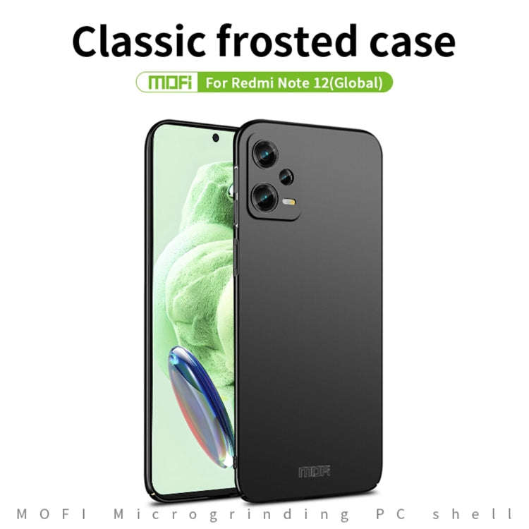 MOFI Micro-Frosted PC Ultra-thin Hard Phone Case, For Xiaomi Redmi Note 12 5G Global, For Redmi K...