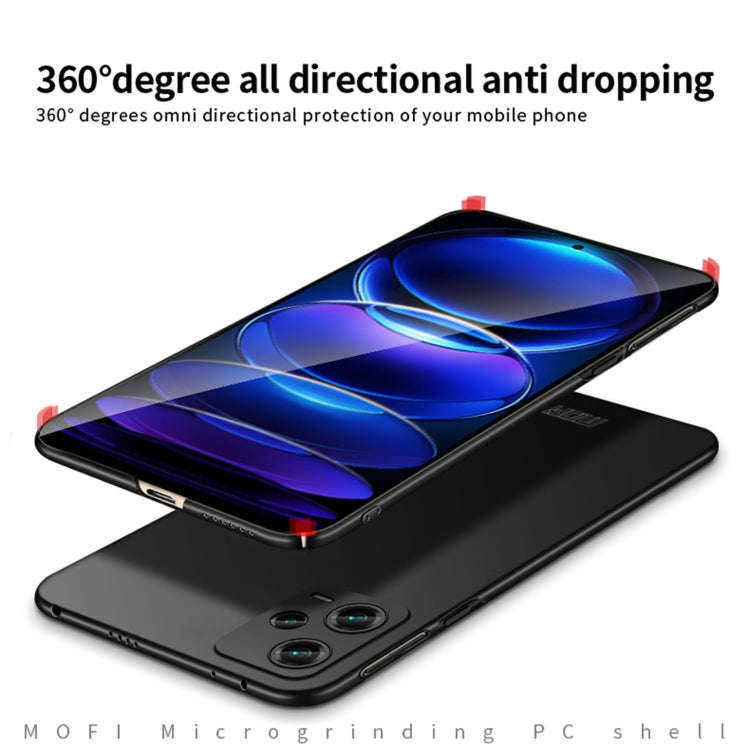 MOFI Micro-Frosted PC Ultra-thin Hard Phone Case, For Xiaomi Redmi Note 12 Pro 5G Global, For Xia...
