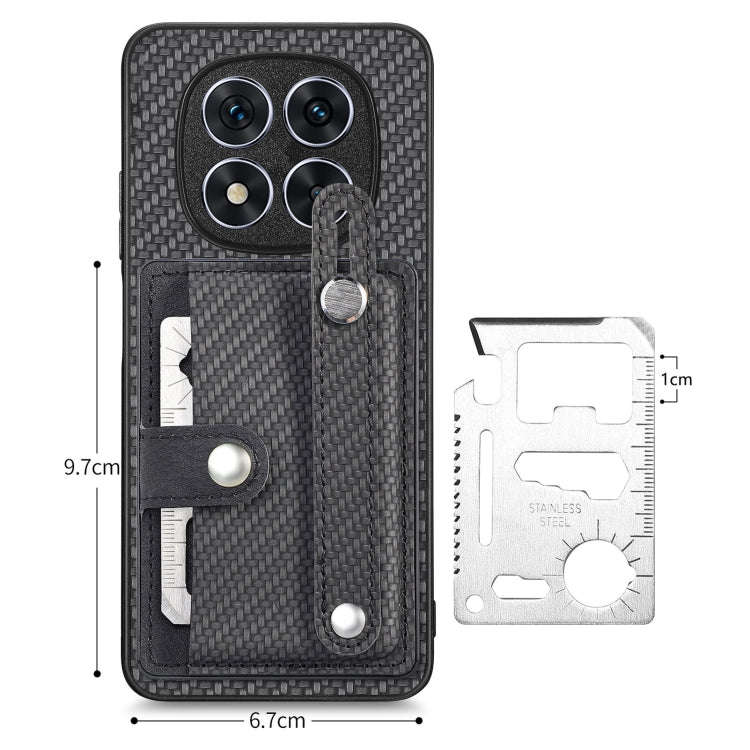 Wristband Kickstand Card Wallet Back Phone Case with Tool Knife, For Redmi Note 14 Pro+ 5G, For R...
