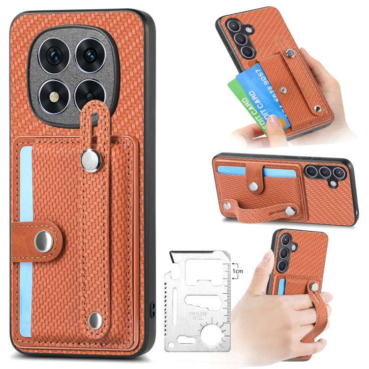 Wristband Kickstand Card Wallet Back Phone Case with Tool Knife, For Redmi Note 14 Pro+ 5G, For R...