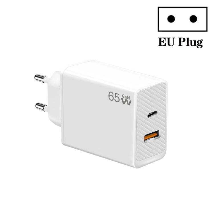 GaN PD48W Type-C PD3.0 + USB3.0 Notebook Adapter for MacBook Series EU Plug, EU Plug