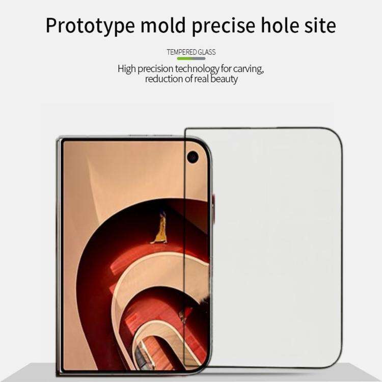 MOFI 9H 2.5D Full Screen Tempered Glass Film, For iPhone Duo Outer Screen, For iPhone 18, For iPh...