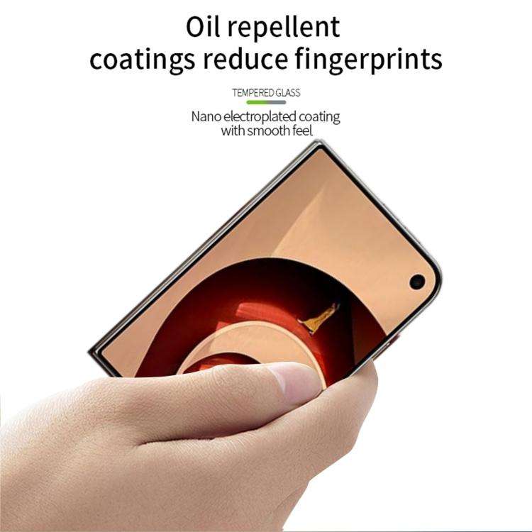 MOFI 9H 2.5D Full Screen Tempered Glass Film, For iPhone Duo Outer Screen, For iPhone 18, For iPh...
