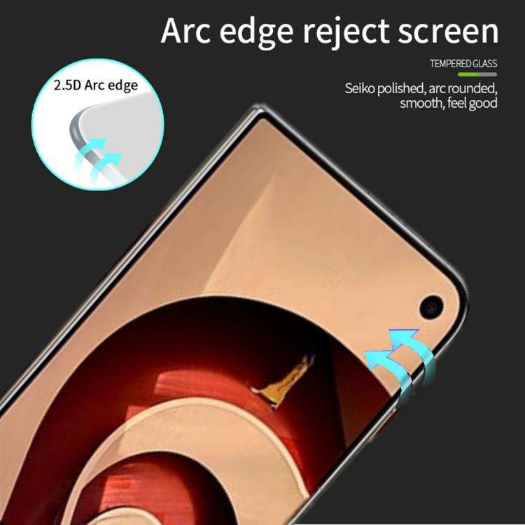MOFI 9H 2.5D Full Screen Tempered Glass Film, For iPhone Duo Outer Screen, For iPhone 18, For iPh...