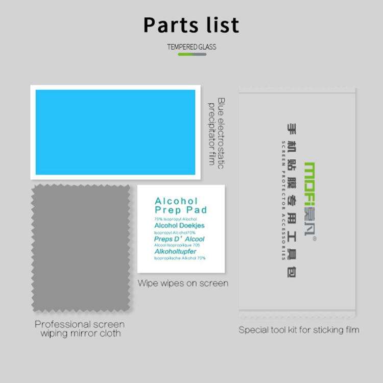 MOFI 9H 2.5D Full Screen Tempered Glass Film, For iPhone Duo Outer Screen, For iPhone 18, For iPh...