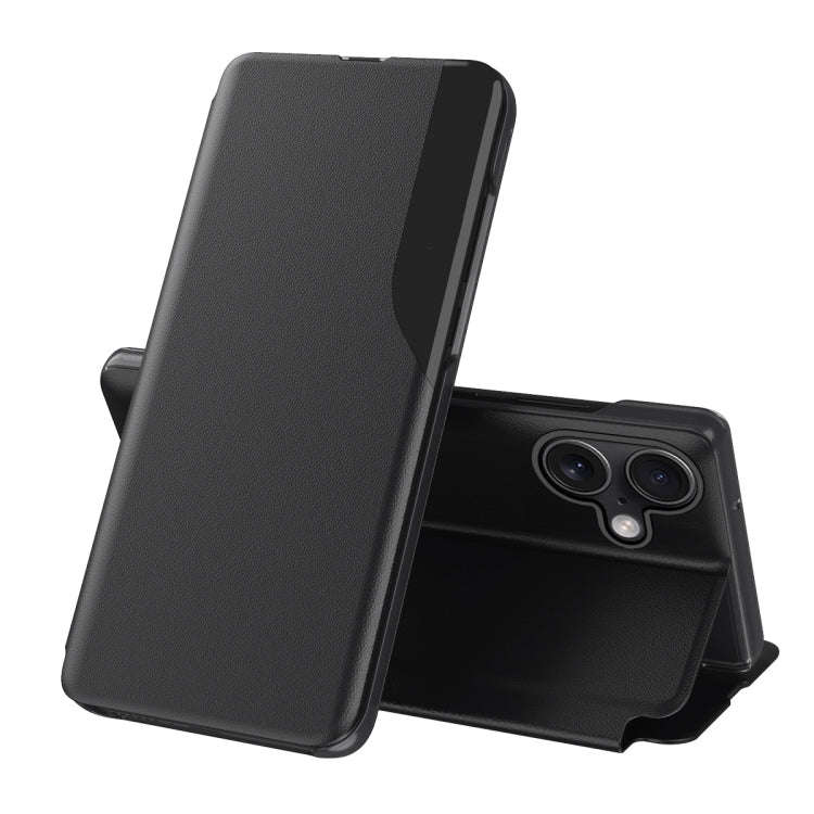 Side Display Flip Leather Phone Case, For iPhone 17e / 16e, For iPhone 17 Pro Max, For iPhone 17 ...