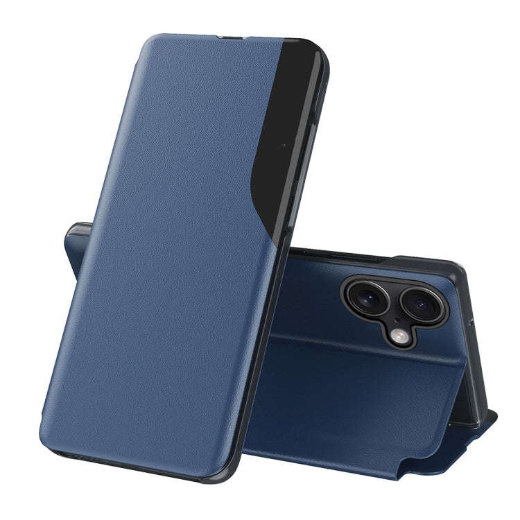Side Display Flip Leather Phone Case, For iPhone 17e / 16e, For iPhone 17 Pro Max, For iPhone 17 ...