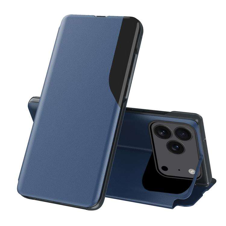 Side Display Flip Leather Phone Case, For iPhone 17e / 16e, For iPhone 17 Pro Max, For iPhone 17 ...