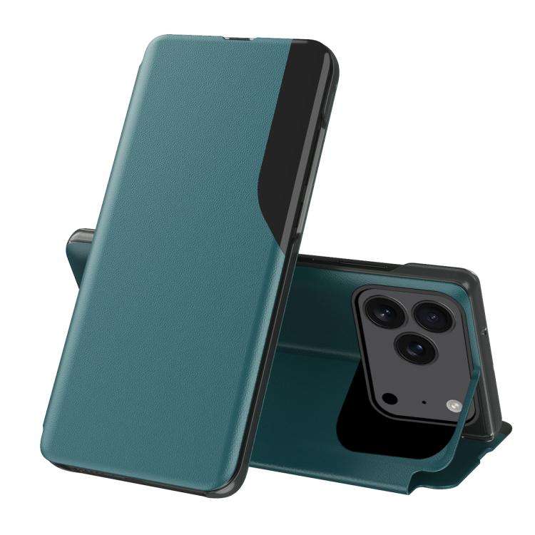 Side Display Flip Leather Phone Case, For iPhone 17e / 16e, For iPhone 17 Pro Max, For iPhone 17 ...