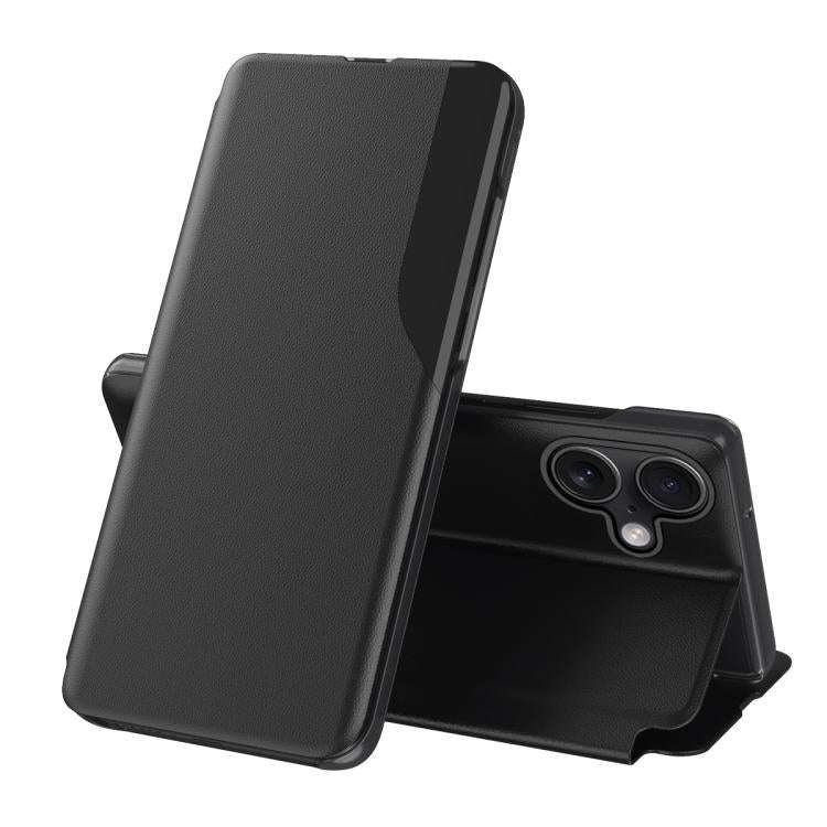 Side Display Flip Leather Phone Case, For iPhone 17e / 16e, For iPhone 17 Pro Max, For iPhone 17 ...