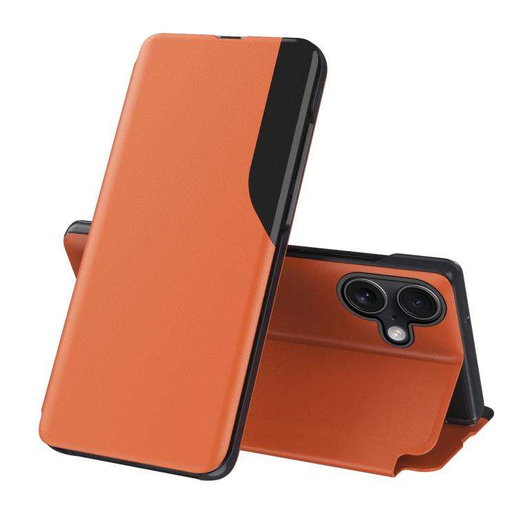 Side Display Flip Leather Phone Case, For iPhone 17e / 16e, For iPhone 17 Pro Max, For iPhone 17 ...