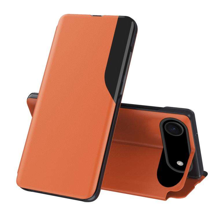 Side Display Flip Leather Phone Case, For iPhone 17e / 16e, For iPhone 17 Pro Max, For iPhone 17 ...
