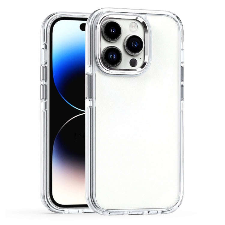 Two-color TPU Transparent PC Shockproof Phone Case, For iPhone 15 Pro Max, For iPhone 15 Pro, For...