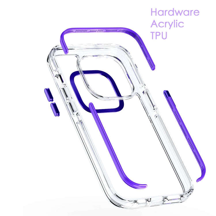 Two-color TPU Transparent PC Shockproof Phone Case, For iPhone 15 Pro Max, For iPhone 15 Pro, For...