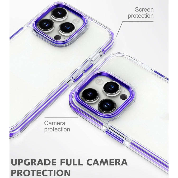 Two-color TPU Transparent PC Shockproof Phone Case, For iPhone 15 Pro Max, For iPhone 15 Pro, For...