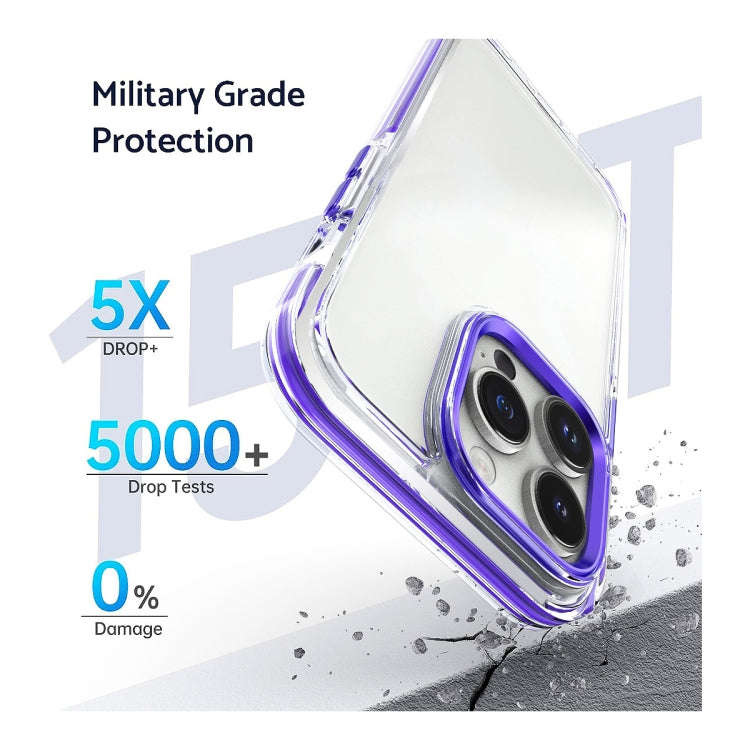 Two-color TPU Transparent PC Shockproof Phone Case, For iPhone 15 Pro Max, For iPhone 15 Pro, For...