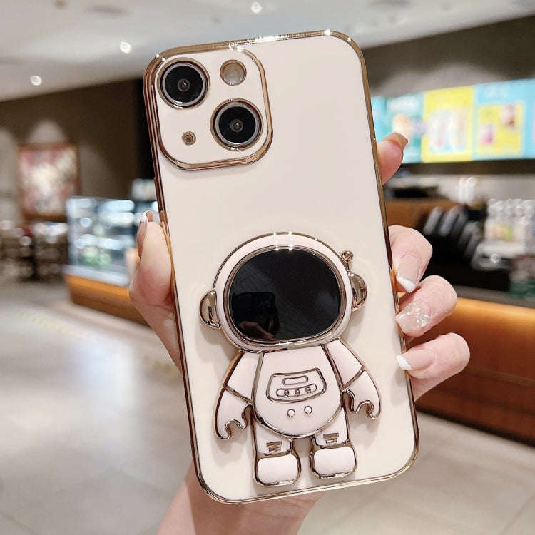 Electroplating Astronaut Holder Phone Case, For iPhone 16, For iPhone 15 Pro Max, For iPhone 15 P...