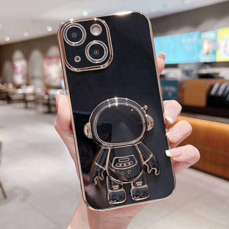 Electroplating Astronaut Holder Phone Case, For iPhone 16, For iPhone 15 Pro Max, For iPhone 15 P...