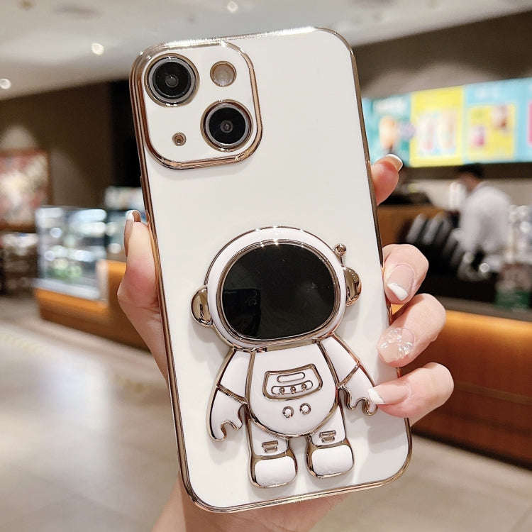 Electroplating Astronaut Holder Phone Case, For iPhone 16, For iPhone 15 Pro Max, For iPhone 15 P...
