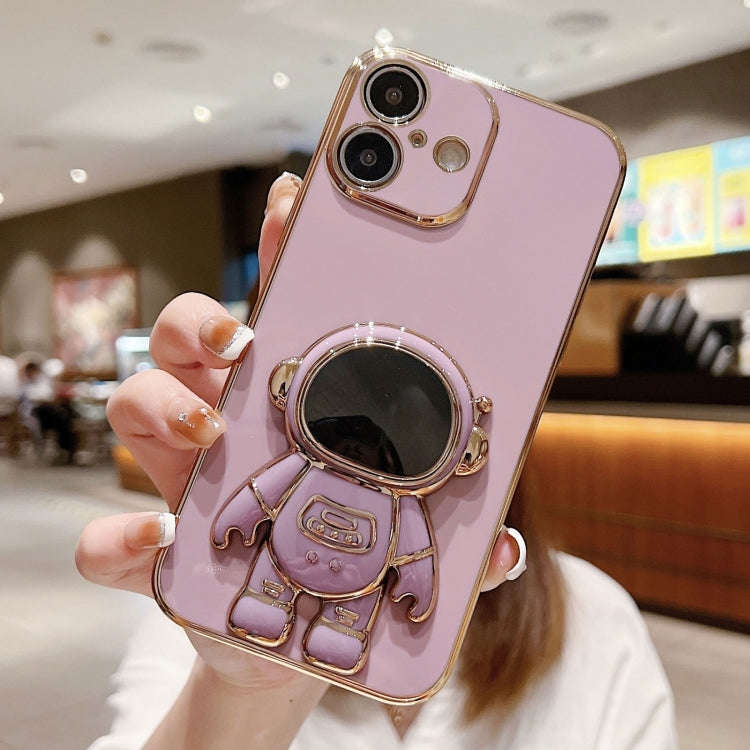Electroplating Astronaut Holder Phone Case, For iPhone 16, For iPhone 15 Pro Max, For iPhone 15 P...