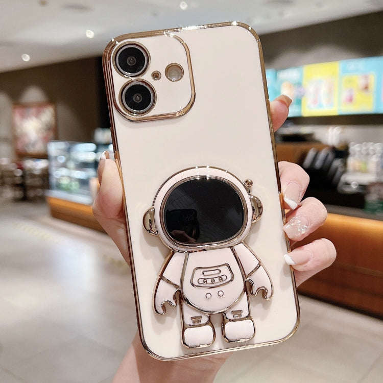 Electroplating Astronaut Holder Phone Case, For iPhone 17e / 16e, For iPhone 17 Pro Max, For iPho...
