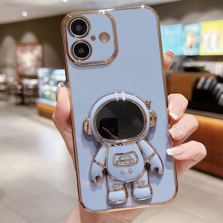 Electroplating Astronaut Holder Phone Case, For iPhone 17e / 16e, For iPhone 17 Pro Max, For iPho...