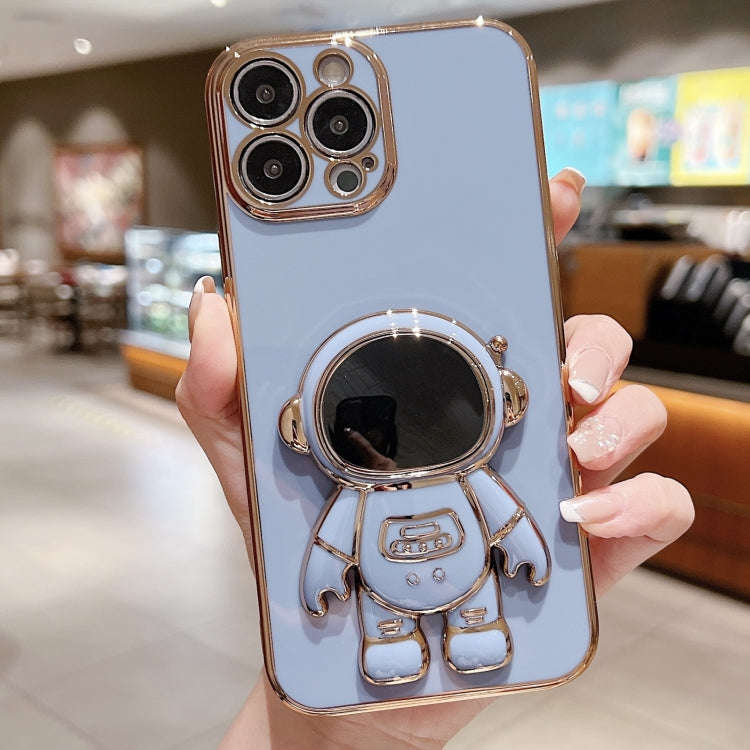 Electroplating Astronaut Holder Phone Case, For iPhone 17e / 16e, For iPhone 17 Pro Max, For iPho...