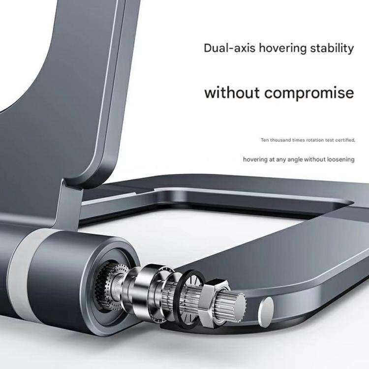 T2 Foldable Adjust Height Aluminum Alloy Desktop Phone Tablet Holder, T2