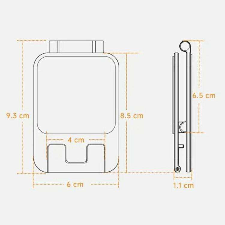 T2 Foldable Adjust Height Aluminum Alloy Desktop Phone Tablet Holder, T2