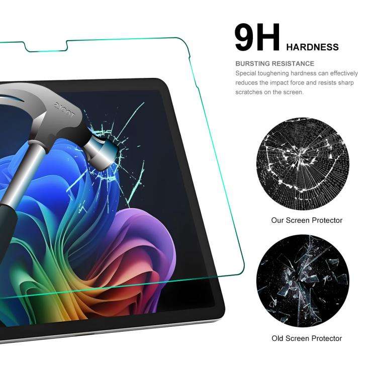 2pcs ENKAY Hat-Prince 0.33mm Explosion-proof Tempered Glass Film, For Microsoft Surface Pro 12 2025