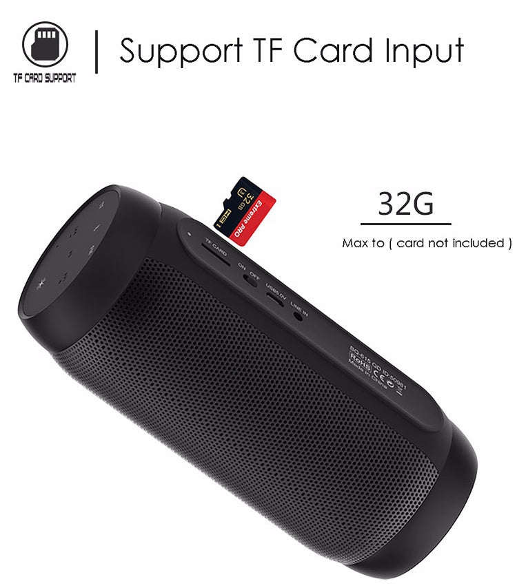 BQ615 PRO Colorful LED Wireless HiFi Stereo Speaker, Combines Bluetooth + TF card player + FM rad...