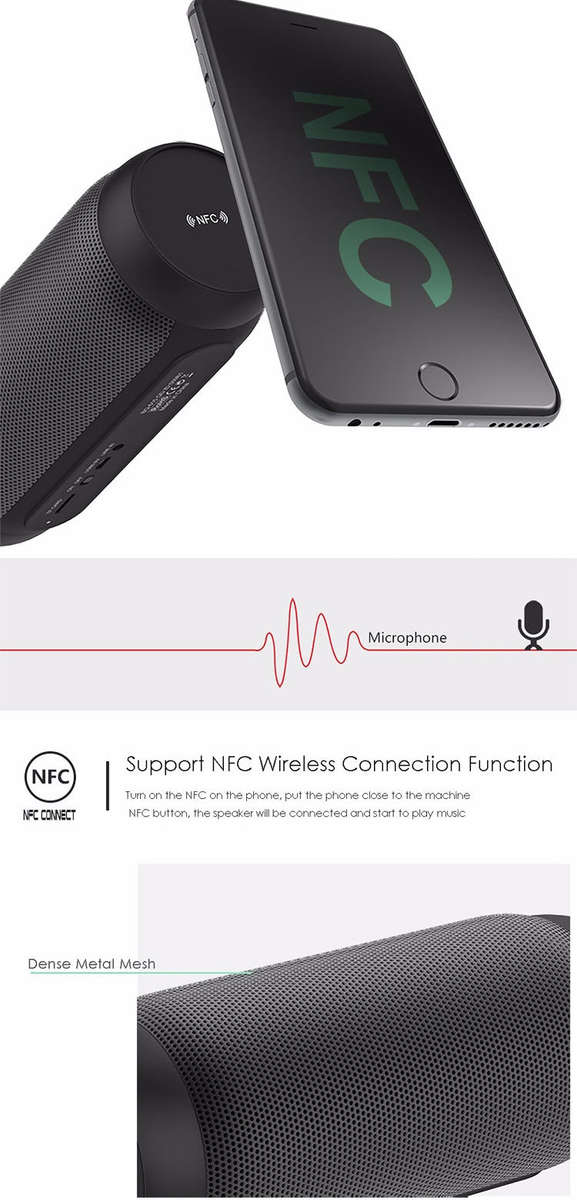 BQ615 PRO Colorful LED Wireless HiFi Stereo Speaker, Combines Bluetooth + TF card player + FM rad...