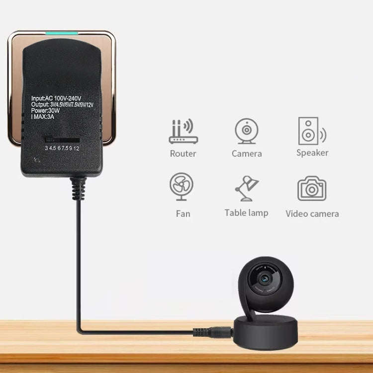 Voltage Adjustable universal power adapter 110 220V to 12V 3V 4.5V 6V 7.5V 9V AC DC adapter 3A Ma...