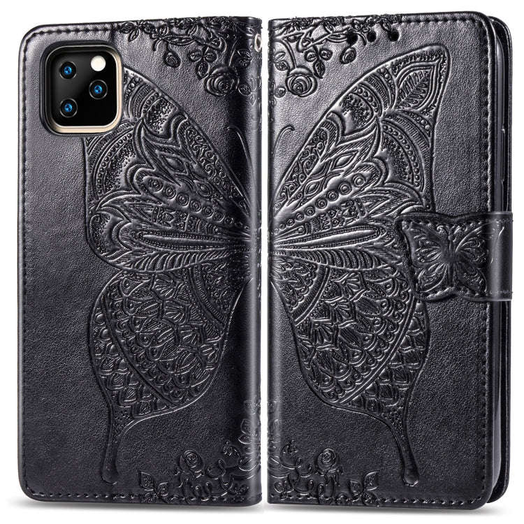 Butterfly Love Flowers Embossing Horizontal Flip Leather Case For  iPhone XI2019with Holder...