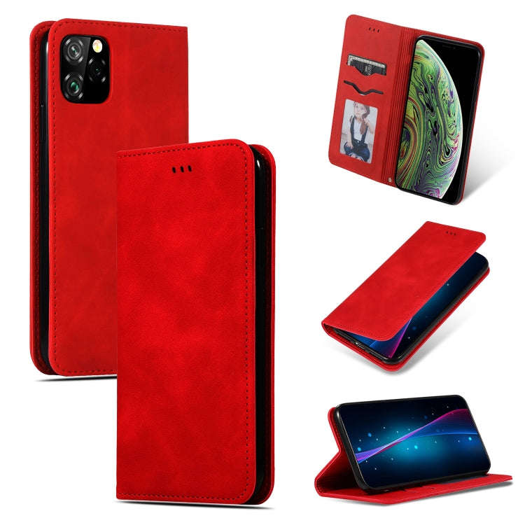 Retro Skin Feel Business Magnetic Horizontal Flip Leather Case for iPhone XI MAX 2019, For iPhone...