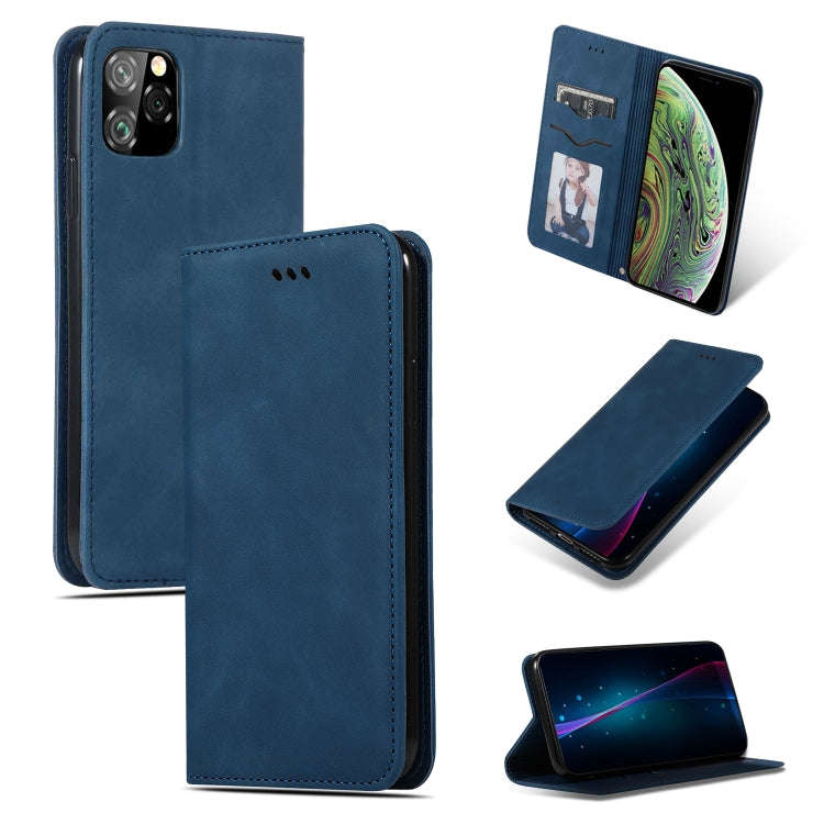 Retro Skin Feel Business Magnetic Horizontal Flip Leather Case for iPhone XI MAX 2019, For iPhone...