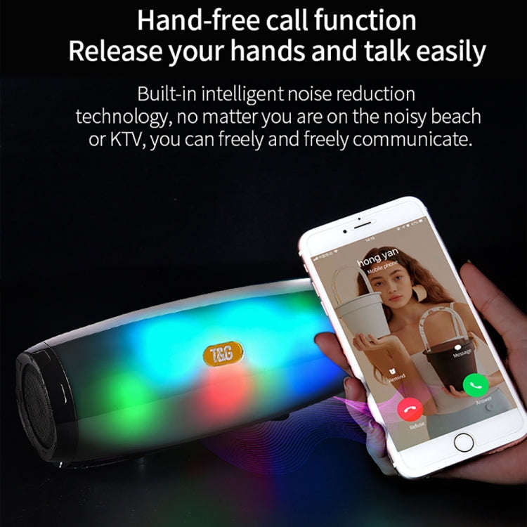 T&G TG165 5W*2 Portable Wireless Speaker Speaker With Dancing LED Flashing Light Mp3 AUX USB FM R...
