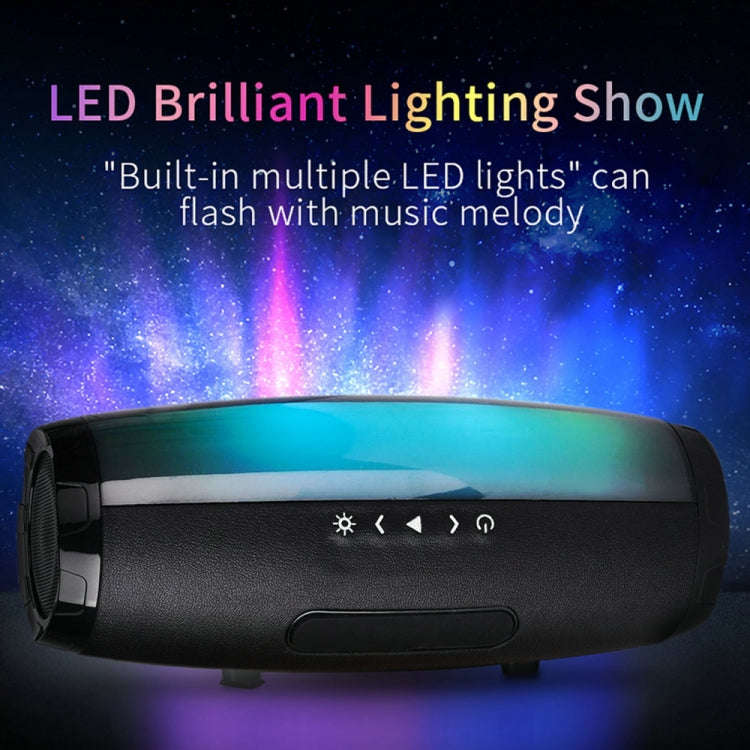 T&G TG165 5W*2 Portable Wireless Speaker Speaker With Dancing LED Flashing Light Mp3 AUX USB FM R...