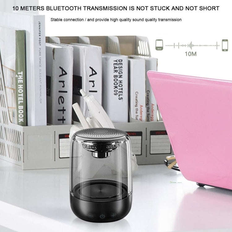 C7 Bluetooth 5.0 Speaker Transparent LED Luminous Subwoofer TWS 6D Surround HIFI Stereo Cool Audi...