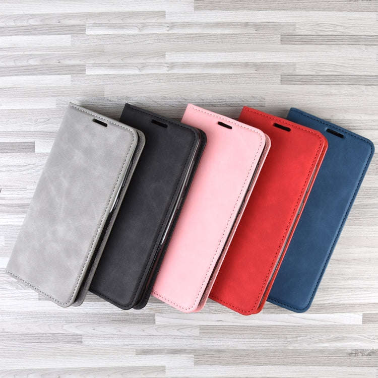 For iPhone 11 Pro Max   Retro-skin Business Magnetic Suction Leather Case with Purse-Bracket-Chuc...
