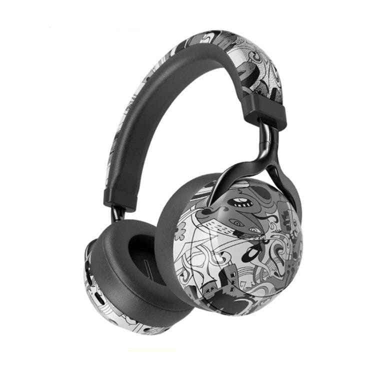 VJ086 Graffiti Headset Wireless Sports Bluetooth Headset Water Transfer Color Print Headset, Supp...