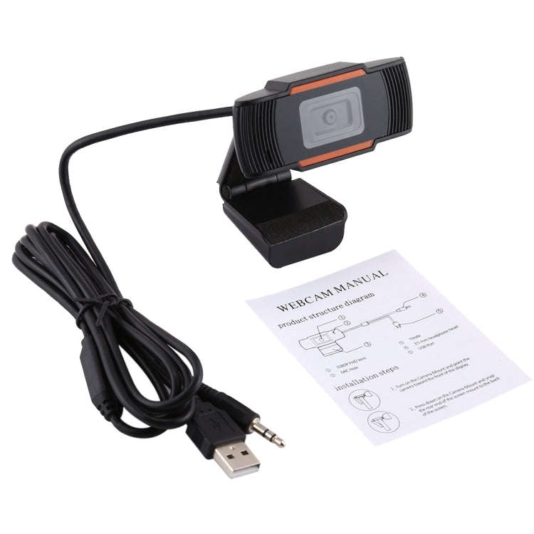 HXSJ A870 Webcam HD 480P PC Camera with Absorption Microphone MIC for Skype for Android TV   Rota...