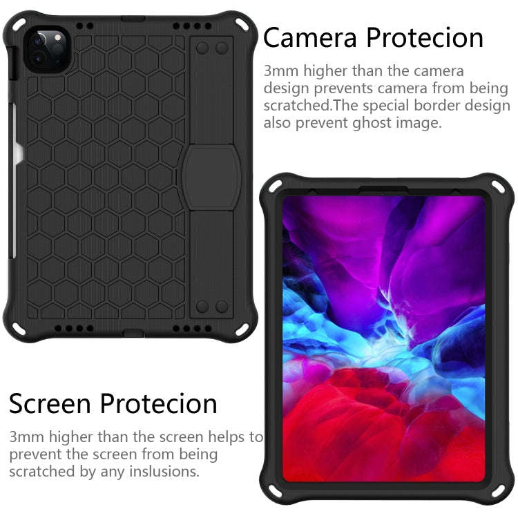 Honeycomb Design EVA + PC Four Corner Anti Falling Flat Protective Shell With Straps, For iPad Pr...