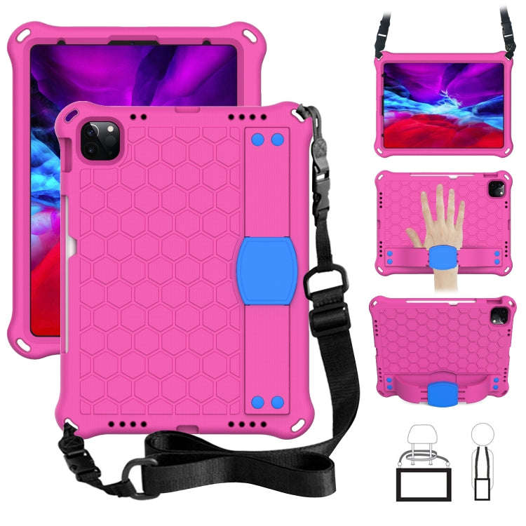 Honeycomb Design EVA + PC Four Corner Anti Falling Flat Protective Shell With Straps, For iPad Pr...
